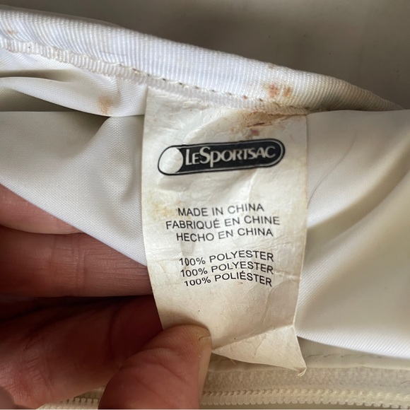 LesportSac Ciao Bello Amore Large Black Tote + Matching Zip Pouch - Picture 13 of 16